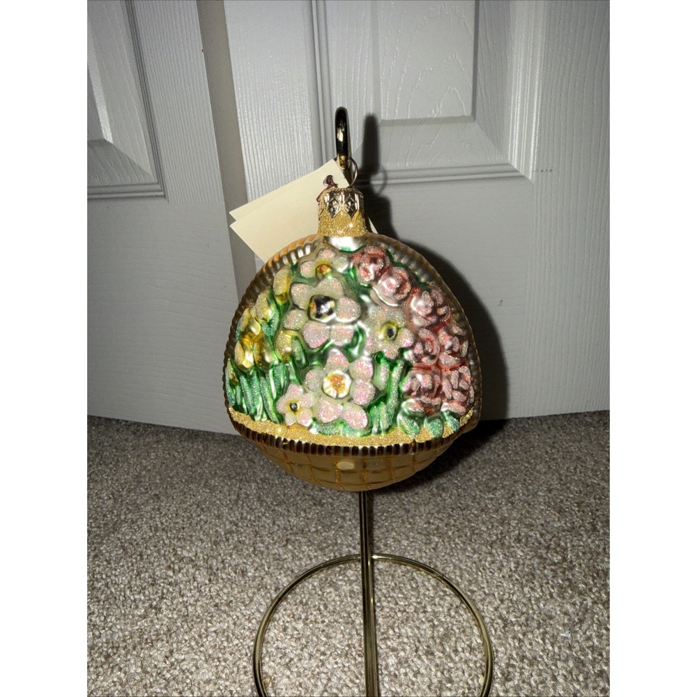 1996 Patricia Breen "Flowers For My Love" V1 RETIRED Handmade Ornament #9613